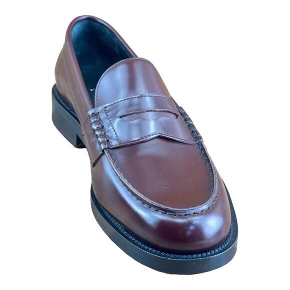 DSQUARED2 Mens Dark Red Penny Loafers Handmade In Italy Size 8.5-9| 42 - Picture 4 of 7